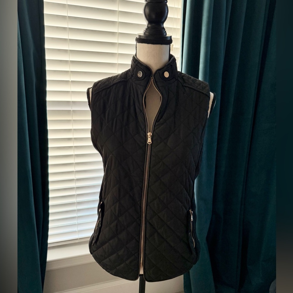 Cavalini Black Quilted Vest